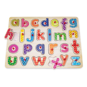 Kids Puzzles - Letters Wooden Peg Puzzle
