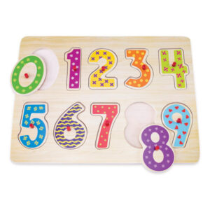 Kids Puzzles - Numbers Wooden Peg Puzzle