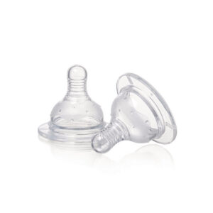 Standard neck cross-cut silicone bottle teats for baby feeding bottles
