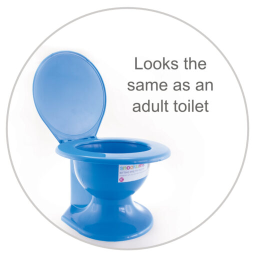 Snookums Blue Potty Training Toilet - look like real toilet
