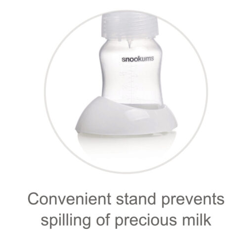 Snookums double electric breast pump stands for bottles