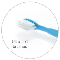 Soft bristle baby toothbrush