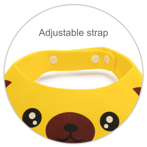 shower cap for babies with adjustable strap