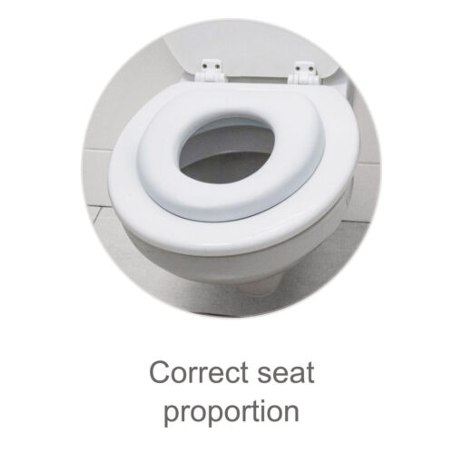 Toddlers toilet seat fits all toilets perfectly