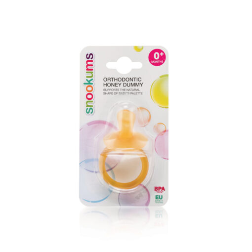 Snookums orthodontic soother - the perfect honey dummy